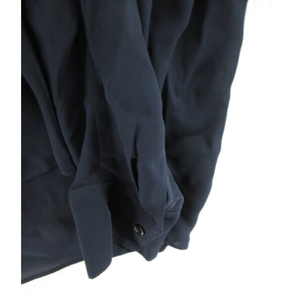 Vince Top 12 Silk Blouse Pullover Career Office Breathable Hi Low - Picture 3 of 10